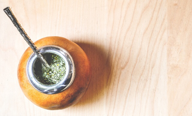 Yerba mate widziana od góry